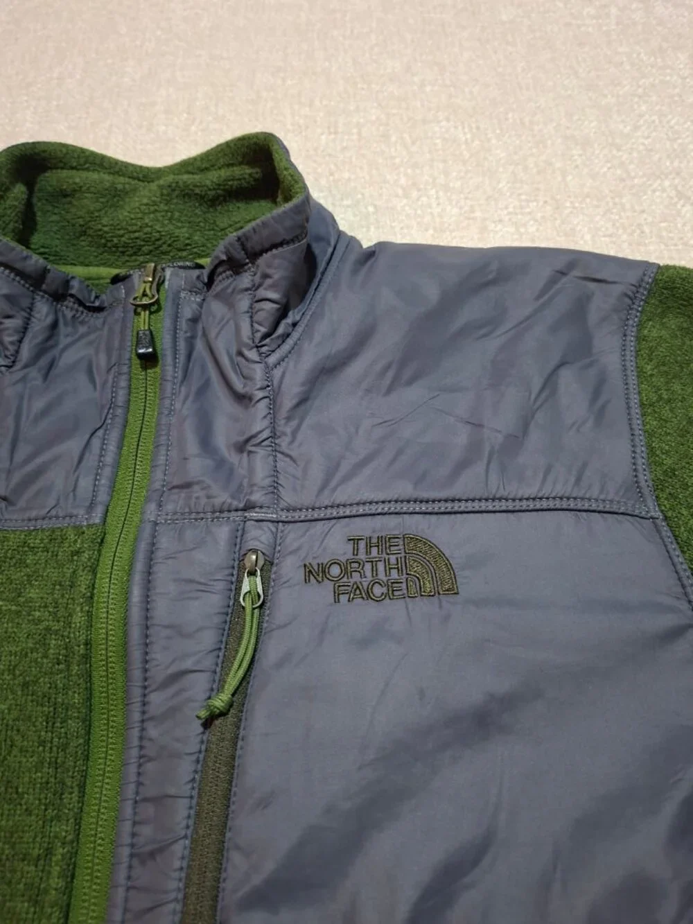 The North Face Green Full Zip Fleece Jacket Men's Medium